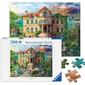 Ravensburger Now & Then, Cove Manor Echoes legpuzzel van 2000 stukjes voor volwassenen en kinderen vanaf 12 jaar Ravensburger Now & Then, Cove Manor Echoes legpuzzel van 2000 stukjes voor volwassenen en kinderen vanaf 12 jaar