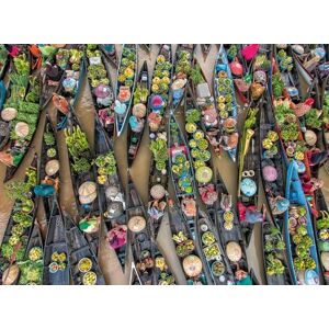 Ravensburger Drijvende Markt Puzzel - 500 Stukjes Ravensburger Drijvende Markt Puzzel - 500 Stukjes