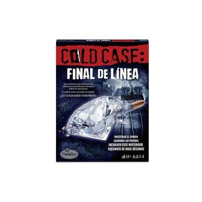 ThinkFun Cold Case 4: End of the Line Bordspellen voor volwassenen Moord voor beginners Politiezaken die spellen voor 1 tot 4 spelers oplossen Los de misdaad op Spaanse editie ThinkFun Cold Case 4: End of the Line Bordspellen voor volwassenen Moord voor beginners Politiezaken die spellen voor 1 tot 4 spelers oplossen Los de misdaad op Spaanse editie