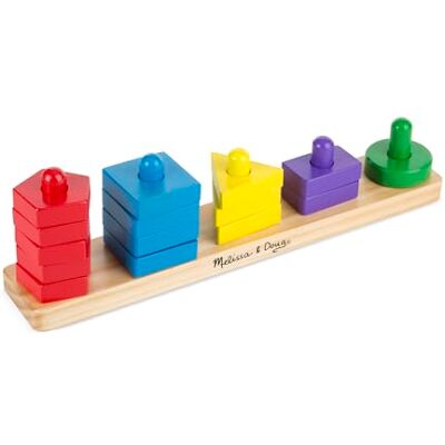 Melissa & Doug Stapel- en sorteerbord Houten speelgoed Puzzel Ontwikkelingsspeelgoed Kerstcadeaus 3+ Cadeau voor jongens en meisjes Melissa & Doug Stapel- en sorteerbord Houten speelgoed Puzzel Ontwikkelingsspeelgoed Kerstcadeaus 3+ Cadeau voor jongens en meisjes