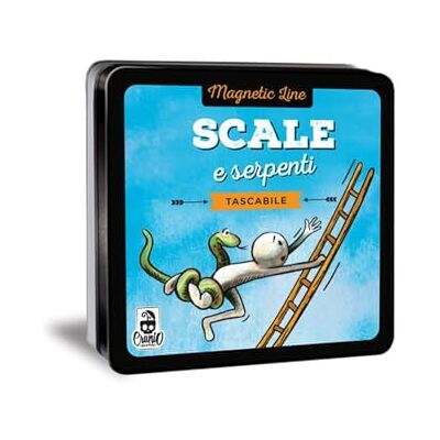 Cranio Creations Magnetic Line, trappen en slangen, een grote klassieker in zakformaat en magnetische versie, editie in Italiaans, CC359 Cranio Creations Magnetic Line, trappen en slangen, een grote klassieker in zakformaat en magnetische versie, editie in Italiaans, CC359