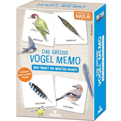 moses Das große Vogel Memo: Wer findet die meisten Paare? moses Das große Vogel Memo: Wer findet die meisten Paare?