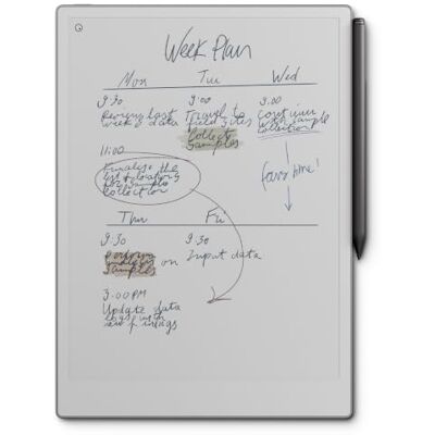 reMarkable Paper Pro met Marker Plus 11,8" papieren tablet met kleurendisplay en leeslampje, digitaal notitieboek om beter te denken, schrijven en lezen reMarkable Paper Pro met Marker Plus 11,8" papieren tablet met kleurendisplay en leeslampje, digitaal notitieboek om beter te denken, schrijven en lezen