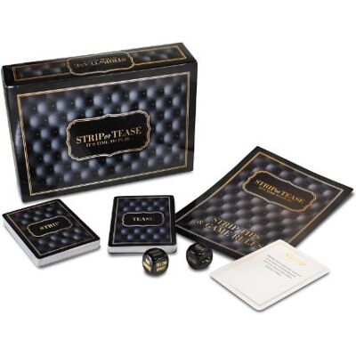 Creative spel voor de perfecte erotische striptease voor hem en haar, bevat 2 dobbelstenen, 30 stripkaarten, 30 teasekaarten en striptips Creative spel voor de perfecte erotische striptease voor hem en haar, bevat 2 dobbelstenen, 30 stripkaarten, 30 teasekaarten en striptips