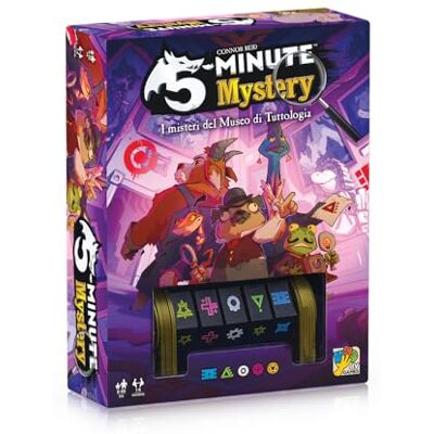 dV Giochi 5-minuten mystery nieuwe editie coöperatief spel voor volwassenen en kinderen vanaf 8 jaar 1-6 spelers looptijd 5 min Italiaanse editie dV Giochi 5-minuten mystery nieuwe editie coöperatief spel voor volwassenen en kinderen vanaf 8 jaar 1-6 spelers looptijd 5 min Italiaanse editie