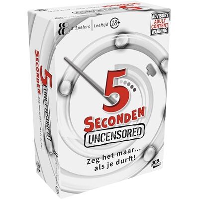 Goliath 5 SECONDEN UNCENSORED Gezelschapsspel vanaf 18 Jaar, Gedurfde Vragen en Antwoorden in 5 seconden, Spel 3+ Spelers, In het Nederlands Goliath 5 SECONDEN UNCENSORED Gezelschapsspel vanaf 18 Jaar, Gedurfde Vragen en Antwoorden in 5 seconden, Spel 3+ Spelers, In het Nederlands