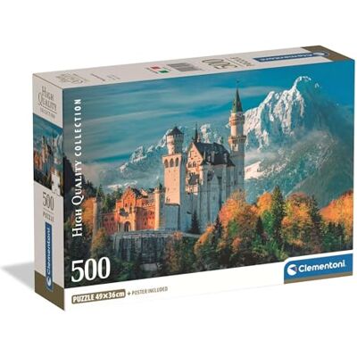 Clementoni Neuschwanstein Kasteel Puzzel - 500 Stukjes Clementoni Neuschwanstein Kasteel Puzzel - 500 Stukjes