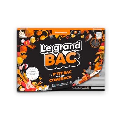 Denkriesen Le Grand Bac Original – gezelschapsspel – originele categorieën – roosters klaar om te spelen – ideaal tussen vrienden of familie – sfeer – algemene cultuur vragen – vanaf 9 jaar Denkriesen Le Grand Bac Original – gezelschapsspel – originele categorieën – roosters klaar om te spelen – ideaal tussen vrienden of familie – sfeer – algemene cultuur vragen – vanaf 9 jaar