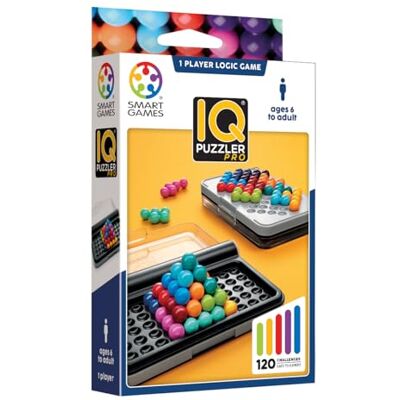 SmartGames IQ Puzzler Pro Denkspel voor Kinderen 6+ 120 Uitdagende Opdrachten 1 Speler Los 2D- en 3D-Puzzels op Stimuleert Logica & Ruimtelijk Inzicht Compact Zakformaat SmartGames IQ Puzzler Pro Denkspel voor Kinderen 6+ 120 Uitdagende Opdrachten 1 Speler Los 2D- en 3D-Puzzels op Stimuleert Logica & Ruimtelijk Inzicht Compact Zakformaat