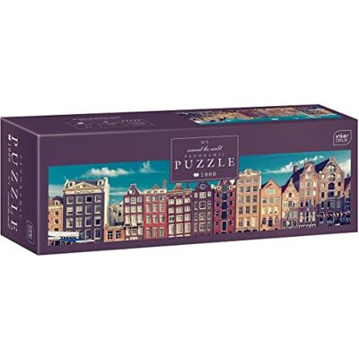 Interdruk 1000-stuk Panorama Puzzle - Wereldreis Interdruk 1000-stuk Panorama Puzzle - Wereldreis
