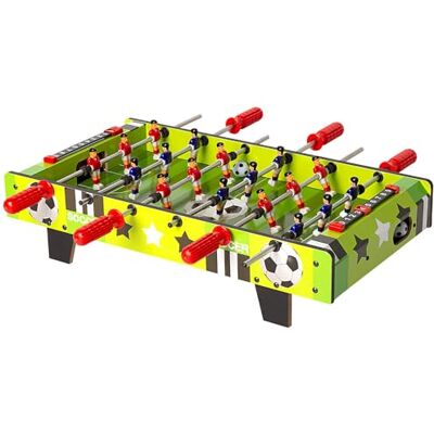 COLORBABY 85435 Kicktafel voor kinderen, 60 x 32 x 14 cm, 2 spelers, handmatige markeringen, van robuust hout, bordspellen, tafelvoetbal voor kinderen, 6 jaar en ouder COLORBABY 85435 Kicktafel voor kinderen, 60 x 32 x 14 cm, 2 spelers, handmatige markeringen, van robuust hout, bordspellen, tafelvoetbal voor kinderen, 6 jaar en ouder