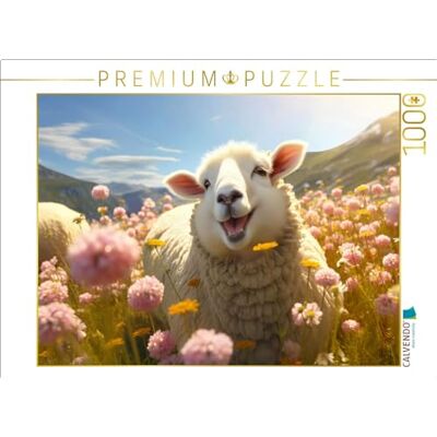 CALVENDO Puzzel Vrolijk schaap op de bloemenweide legformaat cm fotopuzzel voor gelukkige uren CALVENDO Puzzel Vrolijk schaap op de bloemenweide legformaat cm fotopuzzel voor gelukkige uren