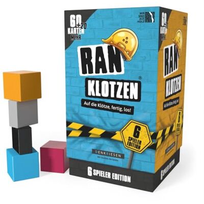 DENKRIESEN RANKLOTZEN® "Auf die Klötze, fertig, los!" 6 Spieler Edition: Auf die Klötze, fertig, los! DENKRIESEN RANKLOTZEN® "Auf die Klötze, fertig, los!" 6 Spieler Edition: Auf die Klötze, fertig, los!