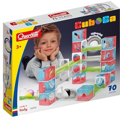 Quercetti Cuboga kbaan galerijen – creatief Montessori-speelgoed voor kinderen 2 cadeaus voor jongens van 3 jaar – educatieve spellen gemaakt in Italië, meerkleurig, 70 Quercetti Cuboga kbaan galerijen – creatief Montessori-speelgoed voor kinderen 2 cadeaus voor jongens van 3 jaar – educatieve spellen gemaakt in Italië, meerkleurig, 70