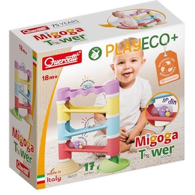 Quercetti Migoga Tower Sound kbaan 18 maanden, Montessori creatieve en educatieve spellen, cadeau voor jongens van 1 jaar, 2 speelgoed voor kinderen van 3 jaar, milieuvriendelijk, meerkleurig Quercetti Migoga Tower Sound kbaan 18 maanden, Montessori creatieve en educatieve spellen, cadeau voor jongens van 1 jaar, 2 speelgoed voor kinderen van 3 jaar, milieuvriendelijk, meerkleurig
