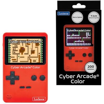 Lexibook , Cyber Arcade kleurenconsole, JL2389 200 spellen, 2.8-inch LCD-display, Actie, Sport, Racen, Puzzelspellen Lexibook , Cyber Arcade kleurenconsole, JL2389 200 spellen, 2.8-inch LCD-display, Actie, Sport, Racen, Puzzelspellen