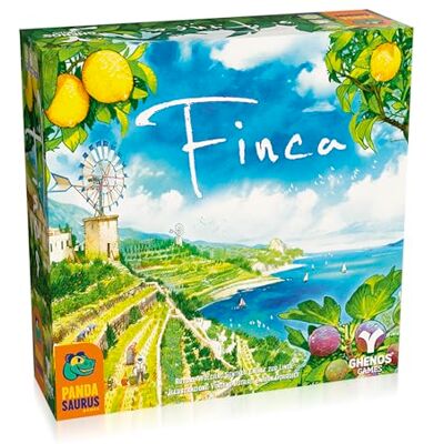 Ghenos Games Finca Bordspel, strategiespel voor het beheer van hulpbronnen en leveringen, plezier voor gezinnen, kinderen en volwassenen, leeftijd 10+, 2-5 spelers, duur 45 minuten, Italiaanse editie Ghenos Games Finca Bordspel, strategiespel voor het beheer van hulpbronnen en leveringen, plezier voor gezinnen, kinderen en volwassenen, leeftijd 10+, 2-5 spelers, duur 45 minuten, Italiaanse editie