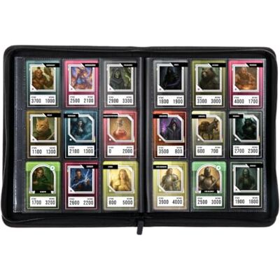 Konix Premium-Sammelordner für 360 Sammelkarten 9 Taschen 63 x 88 mm pro Seite Kompatibel mit Magic The Gathering, Pokémon, Yu-Gi-Oh! Schwarz Konix Premium-Sammelordner für 360 Sammelkarten 9 Taschen 63 x 88 mm pro Seite Kompatibel mit Magic The Gathering, Pokémon, Yu-Gi-Oh! Schwarz