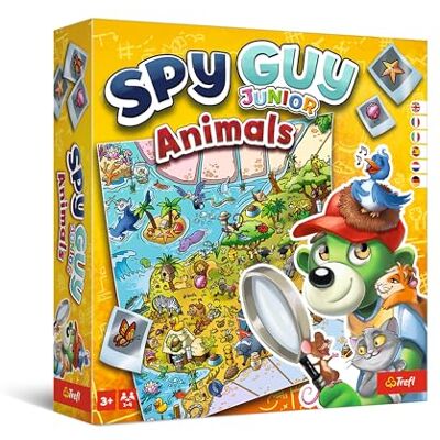 Trefl Spy Guy Junior Animals Coöperatief detectivespel voor de allerkleinsten, Familiebordspel, Zoek naar bewijs en pak de dader, Maak kennis met de dieren, Groot bord, voor kinderen vanaf 3 jaar Trefl Spy Guy Junior Animals Coöperatief detectivespel voor de allerkleinsten, Familiebordspel, Zoek naar bewijs en pak de dader, Maak kennis met de dieren, Groot bord, voor kinderen vanaf 3 jaar