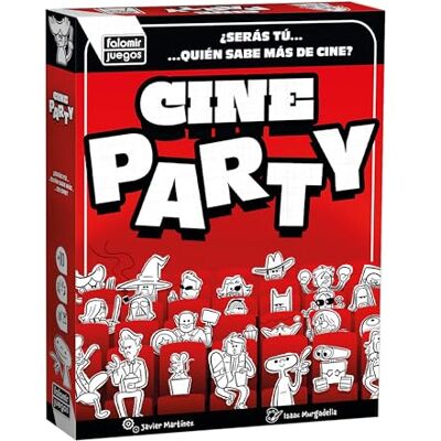 Falomir Cine Party Filmkaartspel voor vrienden en familie, partyspel met filmcultuur en snelheid, 2-8 spelers, vanaf 10 jaar, grappig filmspel Falomir Cine Party Filmkaartspel voor vrienden en familie, partyspel met filmcultuur en snelheid, 2-8 spelers, vanaf 10 jaar, grappig filmspel