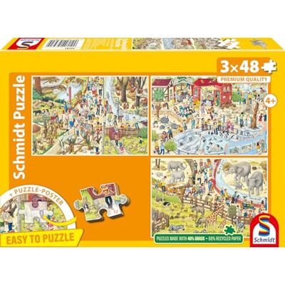 Schmidt Spiele - 56582 - Dierentuin - 48 pcs - Puzzel Schmidt Spiele - 56582 - Dierentuin - 48 pcs - Puzzel
