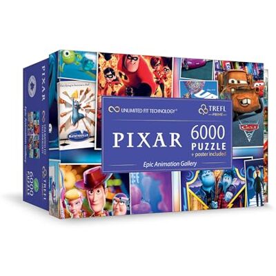 Trefl Prime UFT puzzel: Disney Pixar, Epic Animation Gallery 6000 stukjes, Grote puzzel, Dikste karton, voor volwassenen en kinderen vanaf 12 jaar Trefl Prime UFT puzzel: Disney Pixar, Epic Animation Gallery 6000 stukjes, Grote puzzel, Dikste karton, voor volwassenen en kinderen vanaf 12 jaar