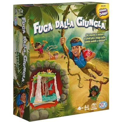 Spin Master EDITRICE GIOCHI Vlucht uit de jungle, bordspel met kinetisch zand, spel in box met sensorische effecten voor kinderen vanaf 4 jaar, bordspel voor 2 tot 4 spelers Spin Master EDITRICE GIOCHI Vlucht uit de jungle, bordspel met kinetisch zand, spel in box met sensorische effecten voor kinderen vanaf 4 jaar, bordspel voor 2 tot 4 spelers