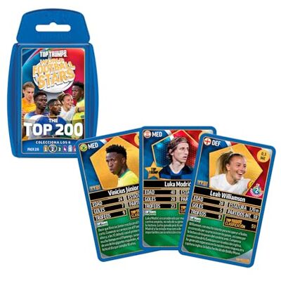 Bizak Voetbalwereldkampioenschap, Top 200, blauwe ruilkaartenset, 34 verzamelkaarten met topspelers, strategiespel met gouden speciale kaarten, voor kinderen vanaf 4 jaar (64570001) Bizak Voetbalwereldkampioenschap, Top 200, blauwe ruilkaartenset, 34 verzamelkaarten met topspelers, strategiespel met gouden speciale kaarten, voor kinderen vanaf 4 jaar (64570001)