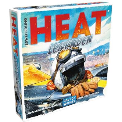 Asmodee , Heat – legendes, DE-versie, kener-uitbreiding voor 1-5 spelers vanaf 10 jaar, razendsnelle race, maximale hitte, een racespel met 60 minuten speeltijd per partij Asmodee , Heat – legendes, DE-versie, kener-uitbreiding voor 1-5 spelers vanaf 10 jaar, razendsnelle race, maximale hitte, een racespel met 60 minuten speeltijd per partij