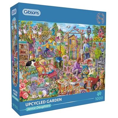 Gibsons Upcycled Garden 1000 stukjes puzzel voor volwassenen kleurrijke tuininspiratiescène door Janice Daughters Duurzame premium puzzel gemaakt in het Verenigd Koninkrijk/EU geweldig cadeau Gibsons Upcycled Garden 1000 stukjes puzzel voor volwassenen kleurrijke tuininspiratiescène door Janice Daughters Duurzame premium puzzel gemaakt in het Verenigd Koninkrijk/EU geweldig cadeau
