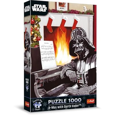 Trefl Premium Plus Quality Kerstpuzzel Star Wars: Kerstmis met Darth Vader 1000 stukjes, Geliefde helden, voor volwassenen en kinderen vanaf 14 jaar Trefl Premium Plus Quality Kerstpuzzel Star Wars: Kerstmis met Darth Vader 1000 stukjes, Geliefde helden, voor volwassenen en kinderen vanaf 14 jaar