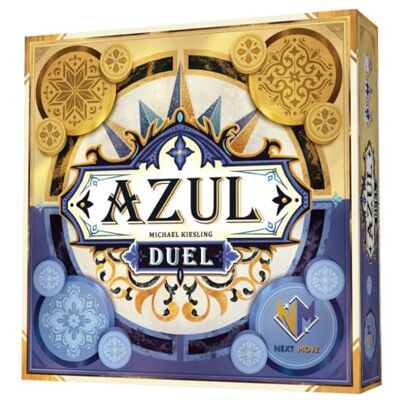 Asmodee Azul Duel bordspel competitief strategiespel voor het plaatsen van tegels tegen elkaar, verbluffende mozaïekkunst en snelle gameplay voor kinderen en volwassenen, leeftijd 8+, 2 spelers, 30-45 Asmodee Azul Duel bordspel competitief strategiespel voor het plaatsen van tegels tegen elkaar, verbluffende mozaïekkunst en snelle gameplay voor kinderen en volwassenen, leeftijd 8+, 2 spelers, 30-45