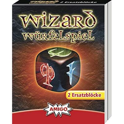 AMIGO Spiel + Freizeit 1958 Wizard dobbelspel vervangingsblok, meerkleurig, kleurrijk AMIGO Spiel + Freizeit 1958 Wizard dobbelspel vervangingsblok, meerkleurig, kleurrijk