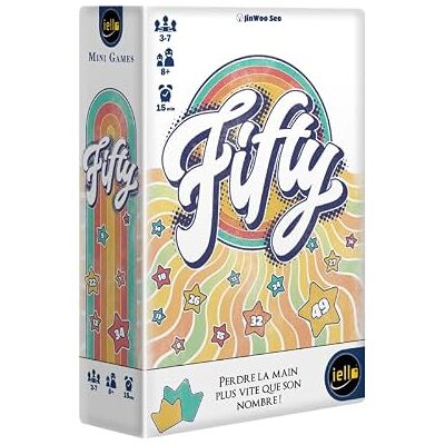 IELLO Fifty Gezelschapsspel voor de familie, bezoek de bingo, spanning en gekke lachen 3-7 spelers vanaf 8 jaar snelle spelletjes 15 minuten sfeer en plezier aan tafel IELLO Fifty Gezelschapsspel voor de familie, bezoek de bingo, spanning en gekke lachen 3-7 spelers vanaf 8 jaar snelle spelletjes 15 minuten sfeer en plezier aan tafel