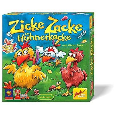 Zoch Zicke Zacke Hühnerkacke: Voor 2-4 spelers van 4 jaar en ouder. Speelduur: 15-20 minuten Zoch Zicke Zacke Hühnerkacke: Voor 2-4 spelers van 4 jaar en ouder. Speelduur: 15-20 minuten
