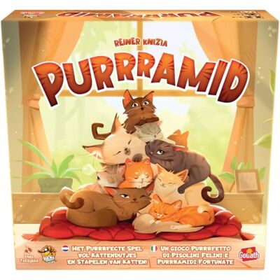 Goliath – PURRRAMID Spel vanaf 8 Jaar, Familiespel voor 2 tot 4 Spelers, Bordspel voor Kinderen en Volwassenen, Gezelschapsspel Goliath – PURRRAMID Spel vanaf 8 Jaar, Familiespel voor 2 tot 4 Spelers, Bordspel voor Kinderen en Volwassenen, Gezelschapsspel