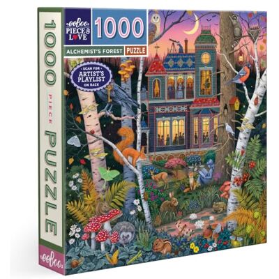 eeBoo Puzzel 1000 stukjes Het bos van de alchemist – puzzel voor volwassenen 1000 stukjes karton – afmetingen van de puzzel 58,4 cm x 58,4 cm eeBoo Puzzel 1000 stukjes Het bos van de alchemist – puzzel voor volwassenen 1000 stukjes karton – afmetingen van de puzzel 58,4 cm x 58,4 cm