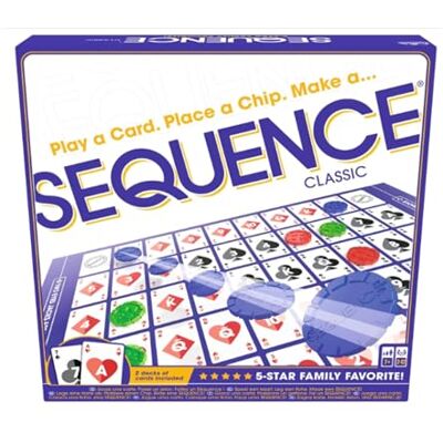 Goliath SEQUENCE Classic Bordspel voor Kinderen en Volwassenen vanaf 7 jaar Strategisch Spel met Gezelschapsspel voor 2-12 spelers Goliath SEQUENCE Classic Bordspel voor Kinderen en Volwassenen vanaf 7 jaar Strategisch Spel met Gezelschapsspel voor 2-12 spelers