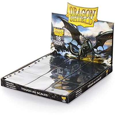 Dragon Arcane Tinman 18-Pocket Binder Pages Sideloading 50Pk Clear,Black Dragon Arcane Tinman 18-Pocket Binder Pages Sideloading 50Pk Clear,Black