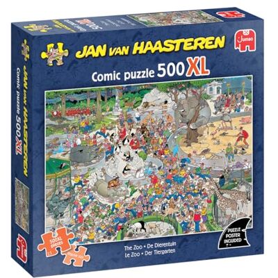 Jan van Haasteren – De Dierentuin – 500XL Puzzel voor Volwassenen – Grote 500-delige Legpuzzel – 100% Gerecycled Karton – 500-Delig – Leuk Breinprikkelend Cadeau voor Verjaardag & Kerst – 68 x 49 cm Jan van Haasteren – De Dierentuin – 500XL Puzzel voor Volwassenen – Grote 500-delige Legpuzzel – 100% Gerecycled Karton – 500-Delig – Leuk Breinprikkelend Cadeau voor Verjaardag & Kerst – 68 x 49 cm