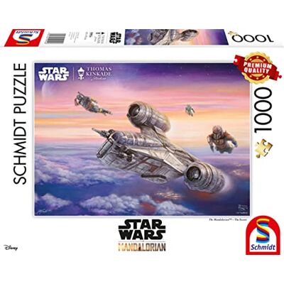 Schmidt Spelen Thomas Kinkade: Disney Star Wars The Mandalorian De escort (1000st) Puzzel Leeftijd 12+ Schmidt Spelen Thomas Kinkade: Disney Star Wars The Mandalorian De escort (1000st) Puzzel Leeftijd 12+