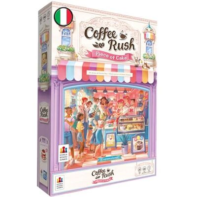 Asmodee Coffee Rush, Piece of Cake Uitbreiding, bordspel, 2-4 spelers, 8+ jaar, Italiaanse editie Asmodee Coffee Rush, Piece of Cake Uitbreiding, bordspel, 2-4 spelers, 8+ jaar, Italiaanse editie