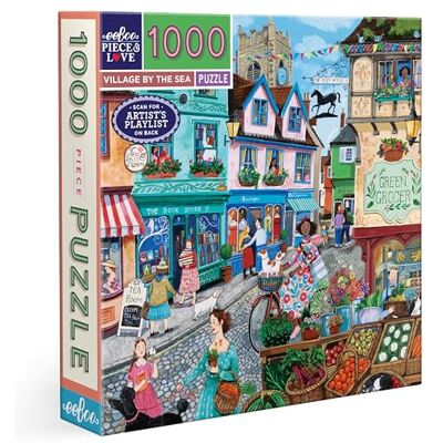 eeBoo Puzzel van 1000 stukjes Village by The Sea puzzel voor volwassenen 1000 stukjes karton puzzelgrootte 58,4 cm x 58,4 cm eeBoo Puzzel van 1000 stukjes Village by The Sea puzzel voor volwassenen 1000 stukjes karton puzzelgrootte 58,4 cm x 58,4 cm