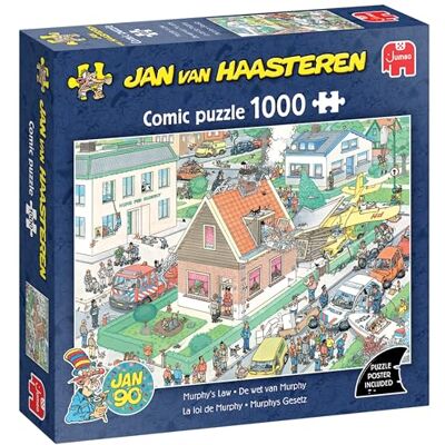 Jan van Haasteren De wet van Murphy, 1500-stukjes puzzel voor Volwassenen Grappige, uitdagende zoekplaatpuzzel vol humor – perfect verjaardag- & kerstcadeau – FSC-gecertificeerd Legpuzzel, 68 x 49 cm Jan van Haasteren De wet van Murphy, 1500-stukjes puzzel voor Volwassenen Grappige, uitdagende zoekplaatpuzzel vol humor – perfect verjaardag- & kerstcadeau – FSC-gecertificeerd Legpuzzel, 68 x 49 cm