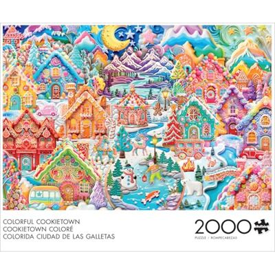 Buffalo Games – Colorful Cookietown 2000 Piece Christmas Jigsaw Puzzle Festive Holiday Puzzles for Adults – Precision-Cut Pieces, Winter Artwork, and Hours of Relaxing Fun Buffalo Games – Colorful Cookietown 2000 Piece Christmas Jigsaw Puzzle Festive Holiday Puzzles for Adults – Precision-Cut Pieces, Winter Artwork, and Hours of Relaxing Fun