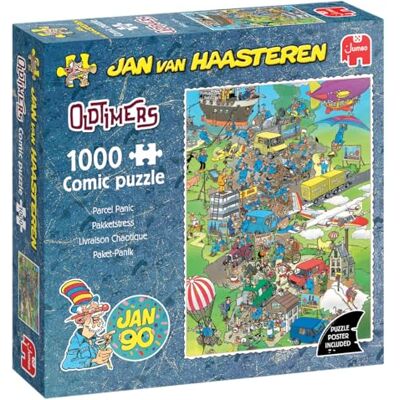 Jan van Haasteren Oldtimer Pakketstress – 1000-stukjes Legpuzzel Leuk, uitdagend en grappig – Legpuzzel voor Volwassenen, Verjaardag- of Kerstcadeau – FSC-gecertificeerde – 68 x 49 cm Jan van Haasteren Oldtimer Pakketstress – 1000-stukjes Legpuzzel Leuk, uitdagend en grappig – Legpuzzel voor Volwassenen, Verjaardag- of Kerstcadeau – FSC-gecertificeerde – 68 x 49 cm