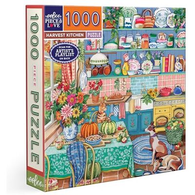 eeBoo Harvest Kitchen puzzel 1000 stukjes voor volwassenen, 1000 stukjes karton, puzzelformaat 58,4 cm x 58,4 cm eeBoo Harvest Kitchen puzzel 1000 stukjes voor volwassenen, 1000 stukjes karton, puzzelformaat 58,4 cm x 58,4 cm