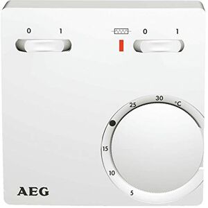 AEG Temperatuurregelaar RT 602 SN SZ, 2 punten, opbouw, temperatuurinstelling van 5-30 °C, zuiver wit, 223299 AEG Temperatuurregelaar RT 602 SN SZ, 2 punten, opbouw, temperatuurinstelling van 5-30 °C, zuiver wit, 223299