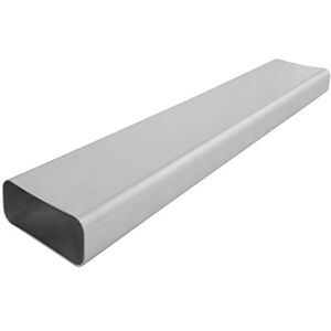 LA VENTILAZIONE CT157AC - Rechthoekige PVC-luchtkanaal - 150x70 mm - 80 cm - Satin chrome afwerking - Ventilatie kanaal LA VENTILAZIONE CT157AC - Rechthoekige PVC-luchtkanaal - 150x70 mm - 80 cm - Satin chrome afwerking - Ventilatie kanaal