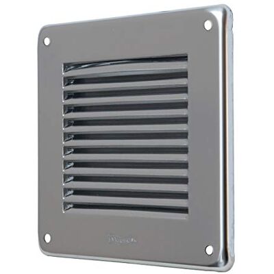 Roestvrijstalen ventilatierooster - 140x140 mm Roestvrijstalen ventilatierooster - 140x140 mm